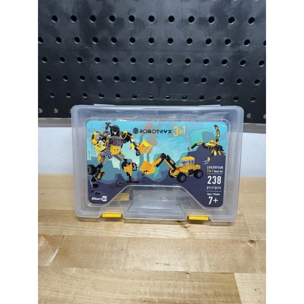 Robot Mech Building Blocks STEM Toy Glow in the Dark 3in1 Gift For Boys Kids